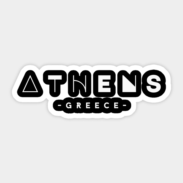 Unleash Your Inner Olympian: Magic of Athens Sticker by Wanderlust Clothing Co.